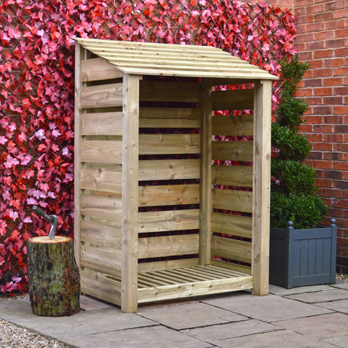 WFX Utility 4 Ft. x 3 Ft. Wood Log Store Wayfair.co.uk